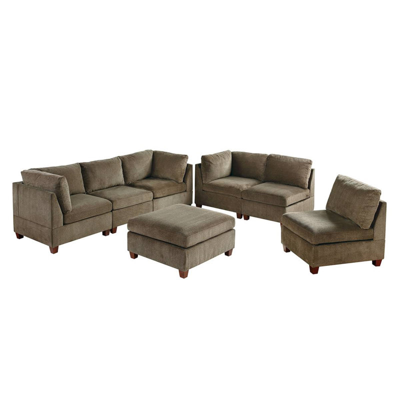 F&L Homes Studio Elhamcci 7 Piece Living Room Set Wayfair